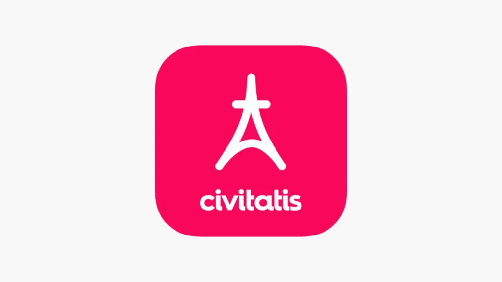 Interface do aplicativo Civitatis mostrando opções de reserva de passeios turísticos e excursões em destinos pelo mundo