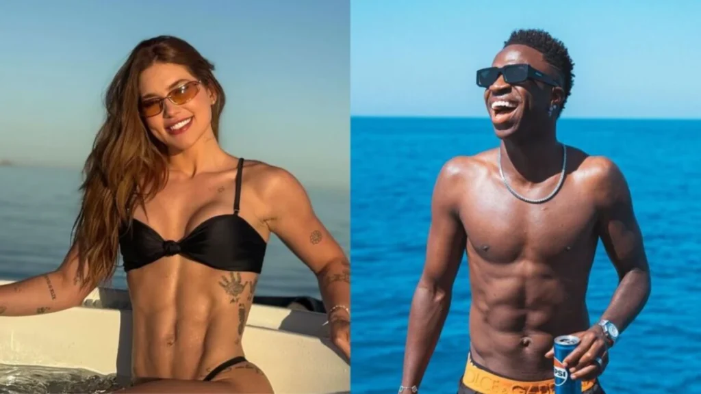 Virginia e Vini Jr em Madri posam juntos durante encontro na capital espanhola, celebrando momento especial